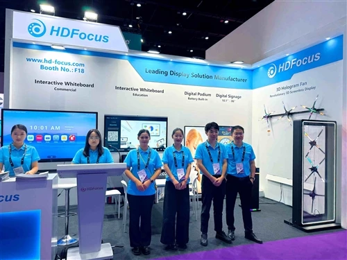 HDFocus Showcased Digital Podiums And Interactive Whiteboards At InfoComm Asi...